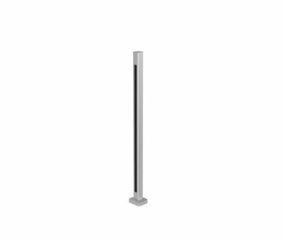 Smooth AR Top Mount Balustrade End Post (10 – 10.8mm Glass)