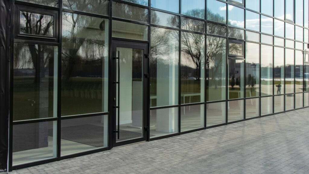 fire rated glass building exterior